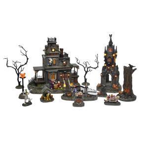 Disney Halloween Haunted House Village Set